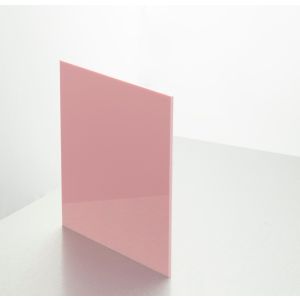 3mm Baby Pink Acrylic Sample 150 X 150mm