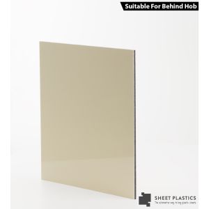 3mm Cream Aluminium Composite Sample 150 X 150mm