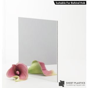 3mm Silver Mirror Aluminium Composite Sample 150 X 150mm