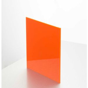 3mm Orange Acrylic Sample 150 X 150mm
