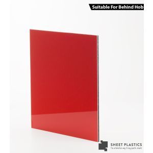 3mm Red Aluminium Composite Sample 150 X 150mm